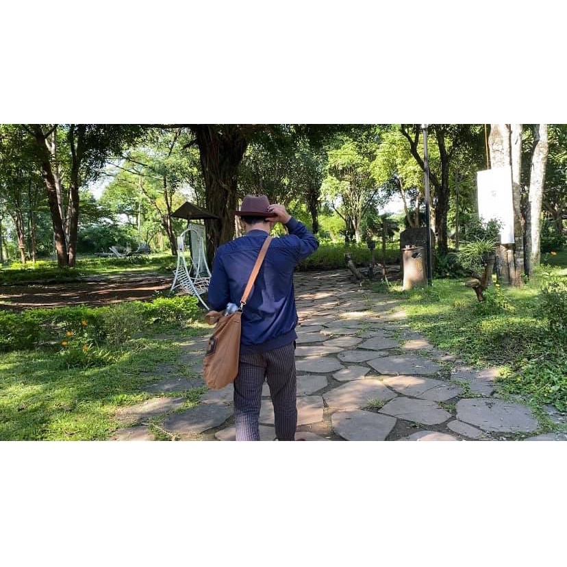 Tote Bag - Kraft V2 (Túi vải bố cao cấp) - XANH LÍNH / NÂU