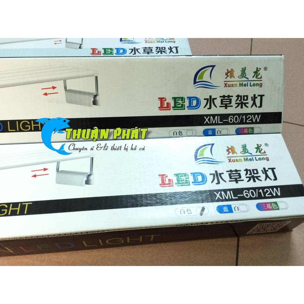 Đèn Hồ Cá Siêu Sáng Led Trắng XML 40cm, Led Trắng XML 60cm, Led XML 60cm 3 chế độ