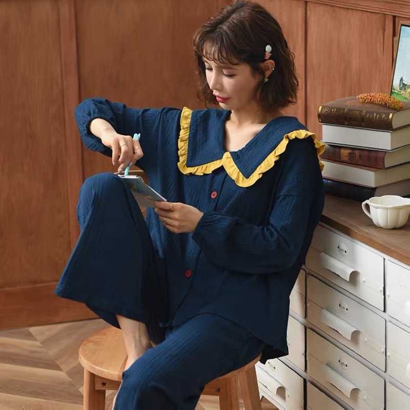 Bộ ngủ pizama bèo - Chất thun gân - Dành người dưới 55kg | BigBuy360 - bigbuy360.vn