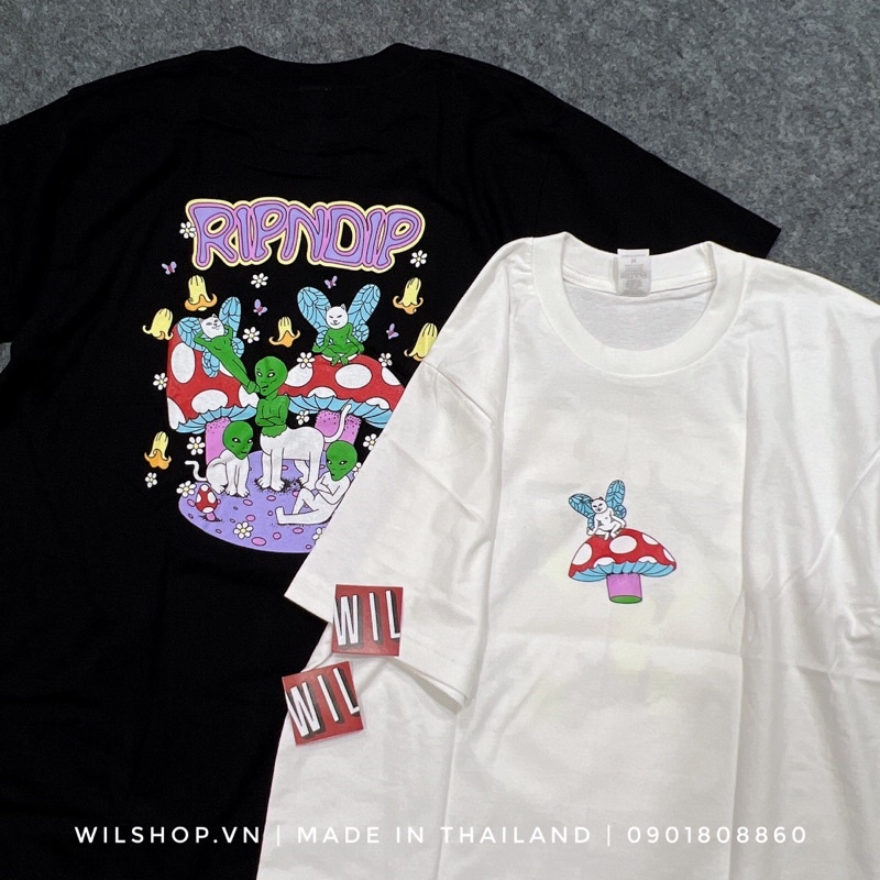 MÈO RIPNDIP TEE - ÁO THUN UNISEX SIZE USA