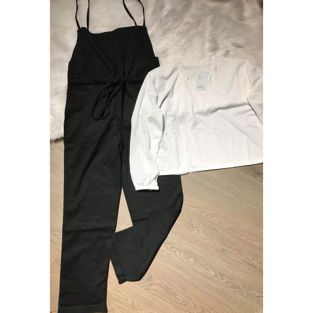 Sét yếm rút eo kèm áo tay bồng HSU0919 | BigBuy360 - bigbuy360.vn