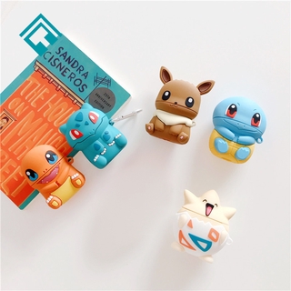 Vỏ Bảo Vệ Hộp Sạc Tai Nghe Bluetooth Không Dây Apple Airpods 1 2 3 Pro Họa Tiết Pokemon