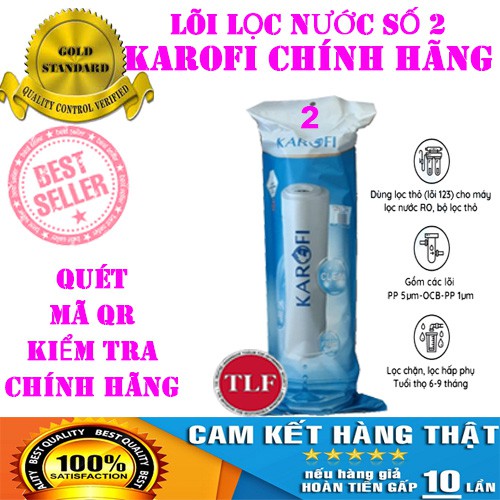 COMBO 5 LÕI LỌC NƯỚC KAROFI CHÍNH HÃNG [FREESHIP], GỒM 3 LÕI 1; 1 LÕI 2; 1 LÕI 3 THAY CHO 9TH