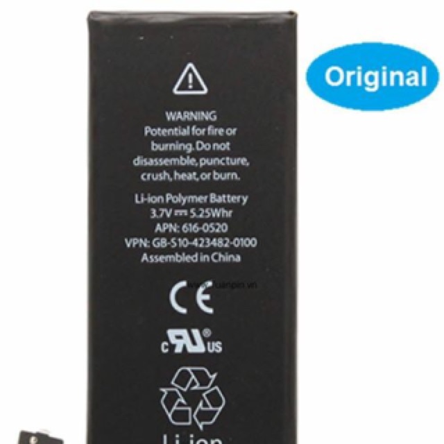 [Dùng Thử 7 Ngày] Pin iphone 4s Bh 12 tháng