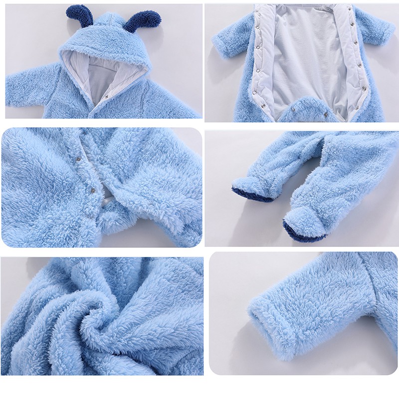 Body bông Body lông ủ ấm cho bé 0-12 tháng Hàng cao cấp xuất khẩu Châu Âu SLD31