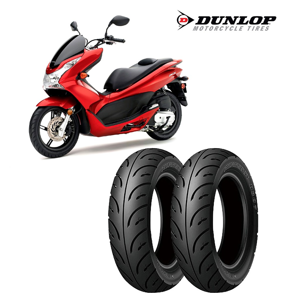 Lốp ( Vỏ )  xe PCX 125 Dunlop D307 trước 90/90-14 TL hoặc sau 100/90-14 TL _ Lốp Trung Thành