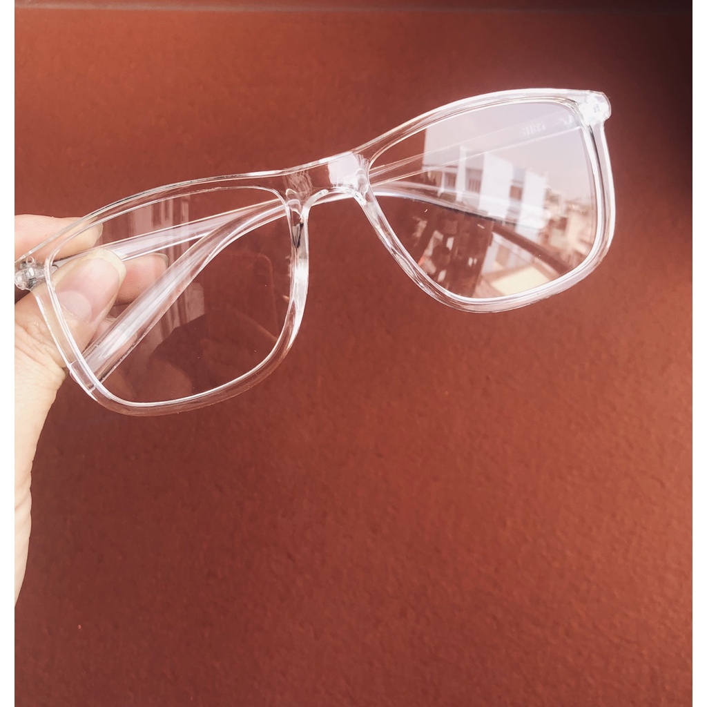 Kính mát nam nữ gọng trong suốt chống ánh sáng xanh siêu hot- TÂY TRONG