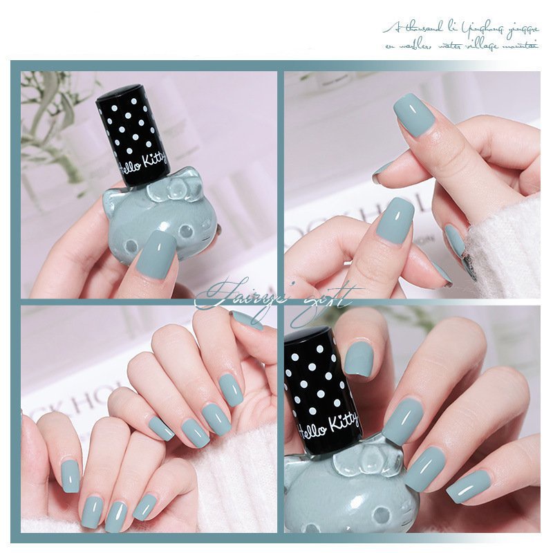 Sơn móng tay gel nhanh khô Vivuno sơn nail bóng lọ hình mèo đáng yêu SM13