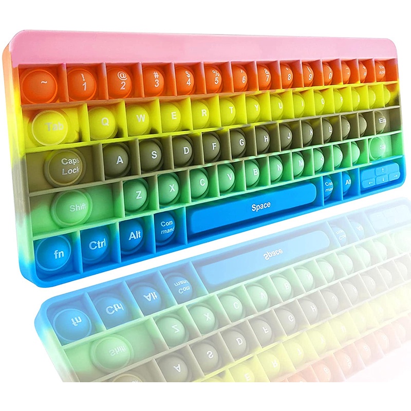 Mới Đồ Chơi Bàn Phím Nhiều Màu Bằng Silicon Giúp Giảm Căng Thẳng Cho Bé Silicone
