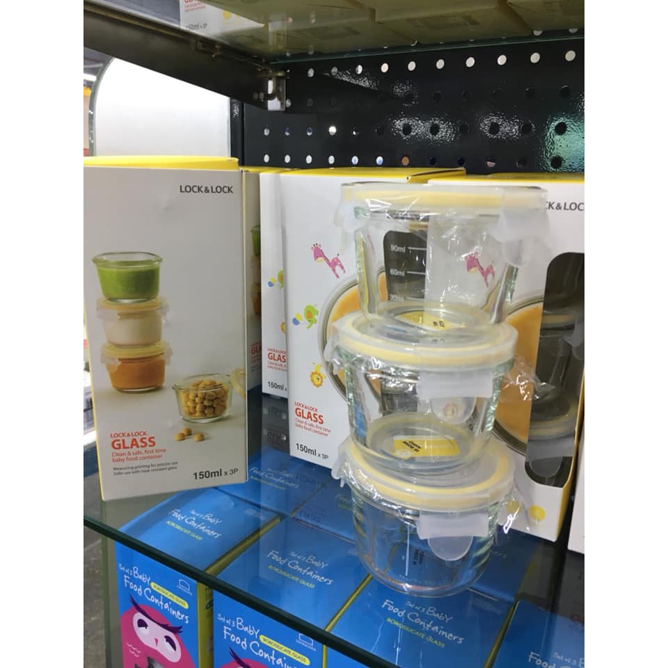  Hộp thủy tinh 150ml có vạch chia lockandlock