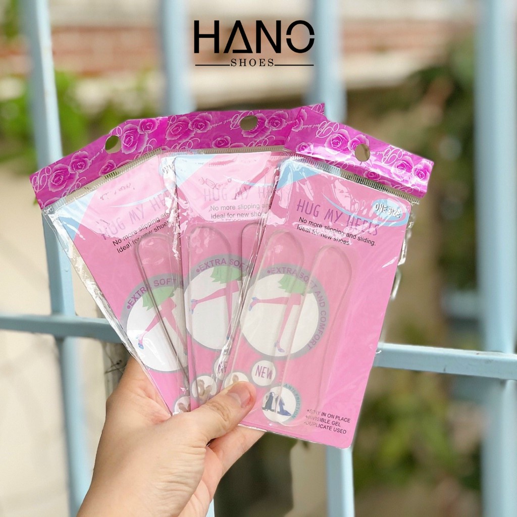 HANO - Lót gót giày Nữ Silicon trong suốt mềm dẻo Tiện lợi dễ sử dụng