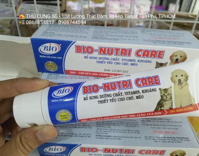 Gel dinh dưỡng Bio-Nutri care cho chó mèo