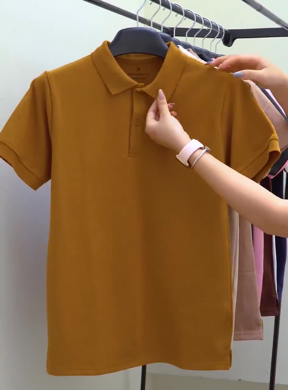 Áo COTTON POLO trơn nam - chất liệu cá sấu mềm mịn, thấm hút mồ hôi September 7th chính hãng | BigBuy360 - bigbuy360.vn