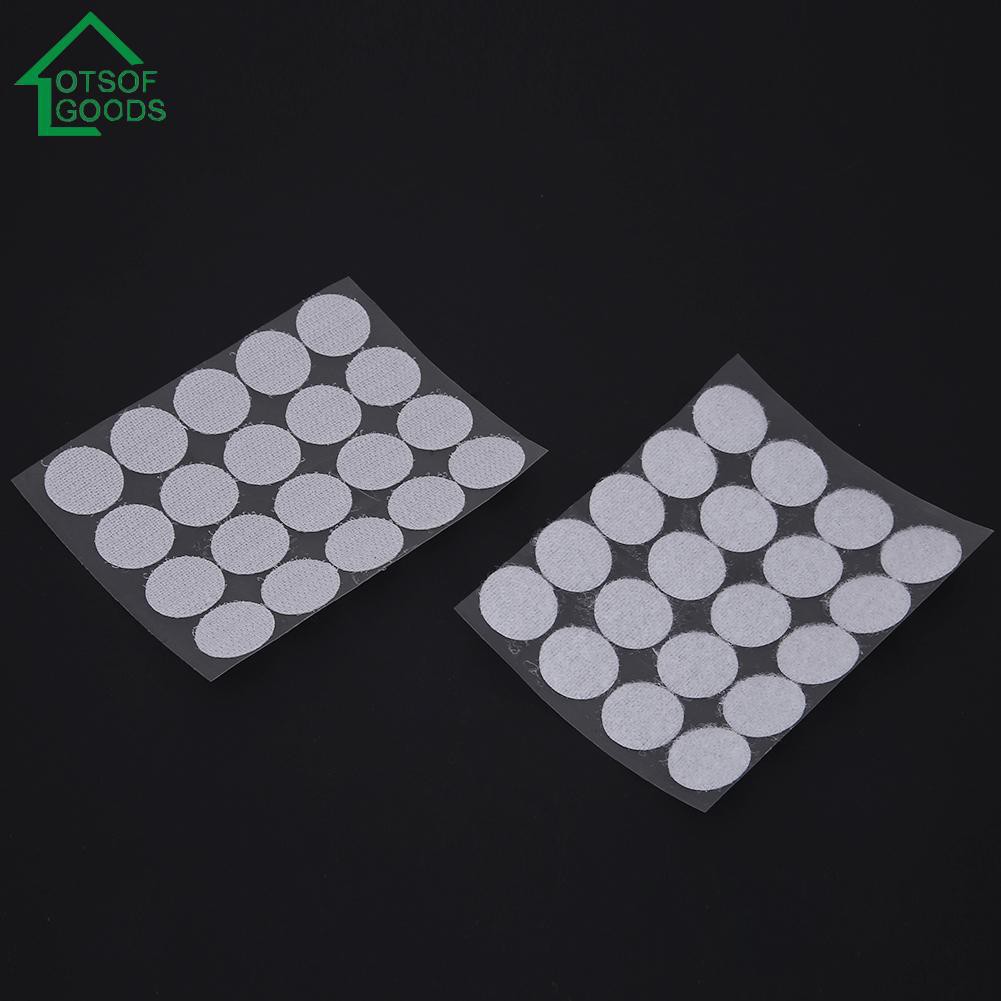 100 Pairs Double-Sided Nylon Dots Sticker Hook Loop  Tape Snap