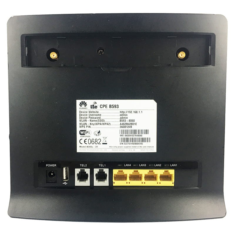 Modem Wifi 4G - Huawei B593, 32 user, 4 cổng LAN (Không kèm anten)