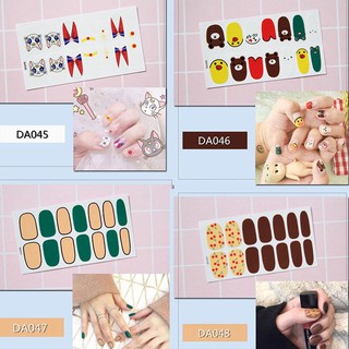 Bộ sticker 14 miếng dán móng tay trang trí 3D họa tiết hoạt hình dễ thương (DA046 - DA050)