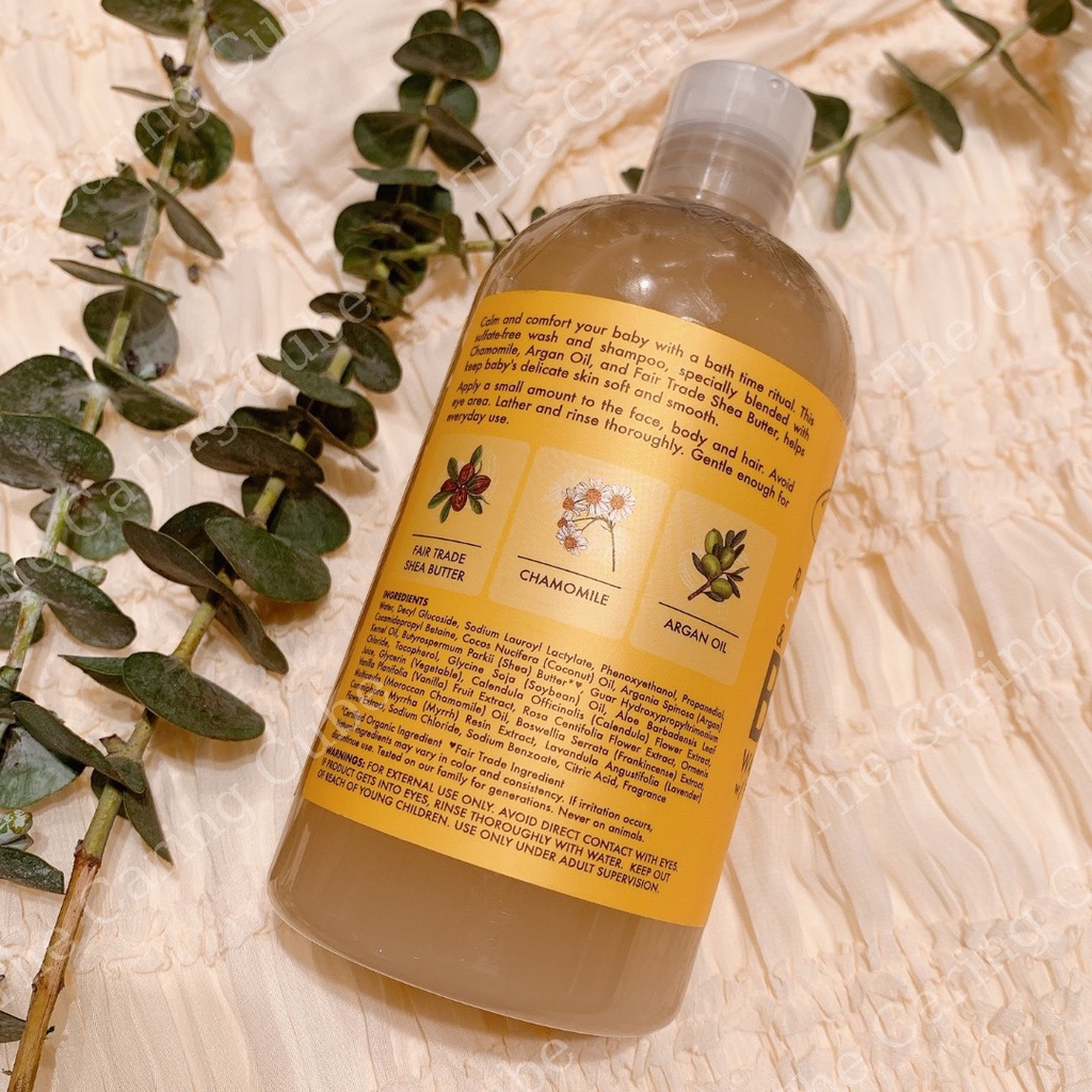 Sữa tắm Organic cho bé Shea Moisture Baby Wash &amp; Shampoo 384ml