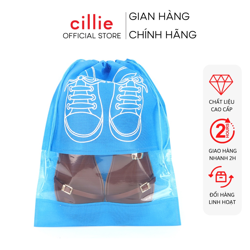 Combo quà tặng túi bảo quản giày và túi đứng mỹ phẩm Cillie 002