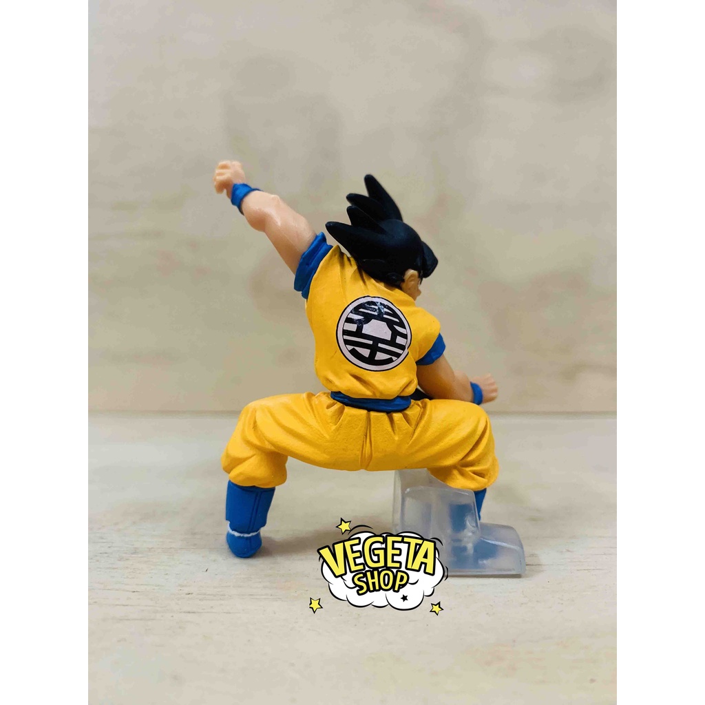 Mô hình Dragon Ball - Gongoku Goku thủ thế - HG Gashapon - Chính hãng Bandai - Cao 7cm