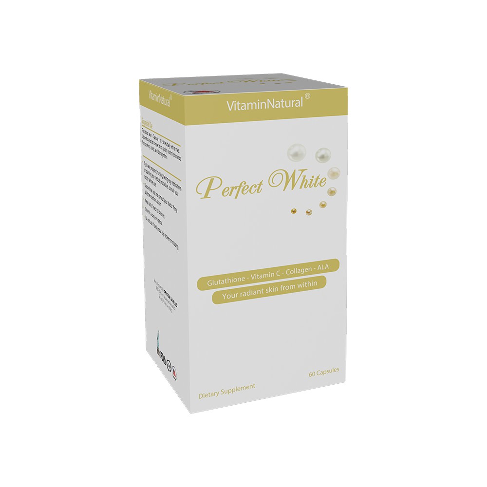 Viên uống đẹp da collagen Perfect White giúp trắng da, sáng da, giảm nám và ngăn ngừa lão hóa da (60 viên) | BigBuy360 - bigbuy360.vn