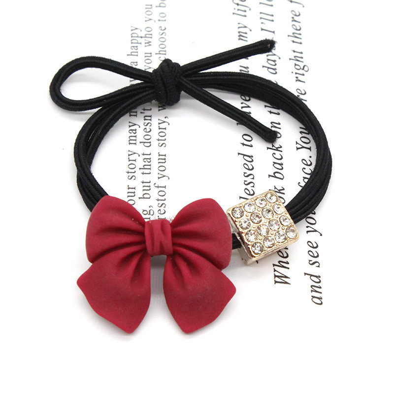 Dây Buộc Tóc Đính Nơ Xinh Xắn Thời Trang Cho Nữ