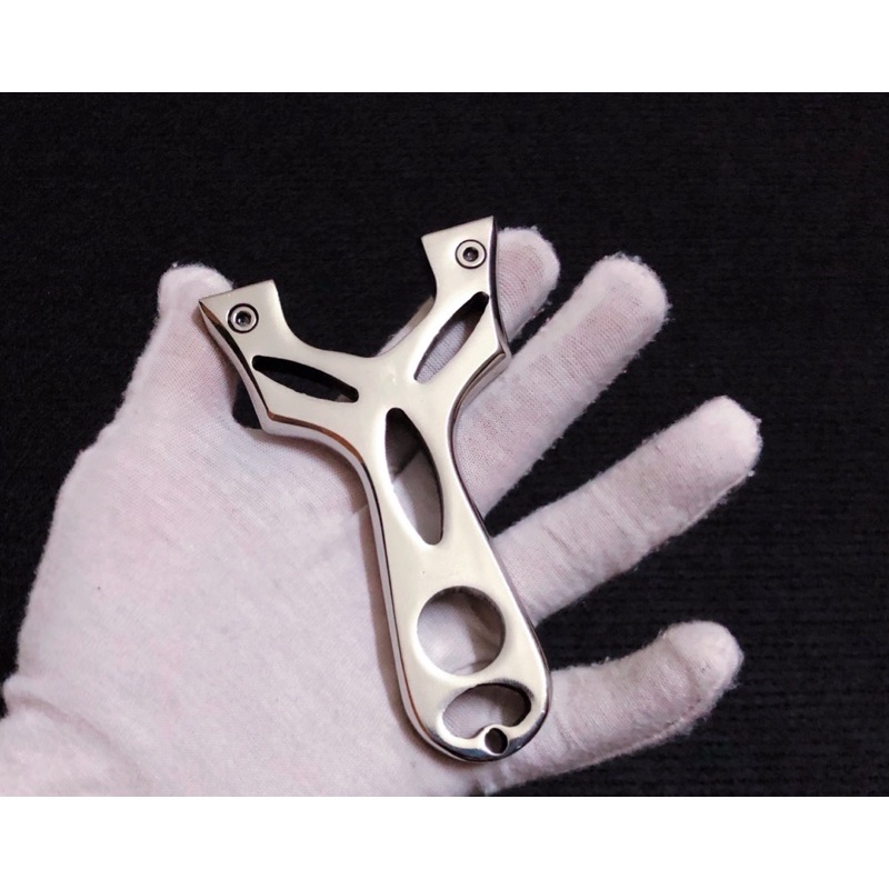 Ná cao su Ufo chạc 7 chất liệu inox 304 đã bo cạnh tặng kèm 2 dây thun ná cao su