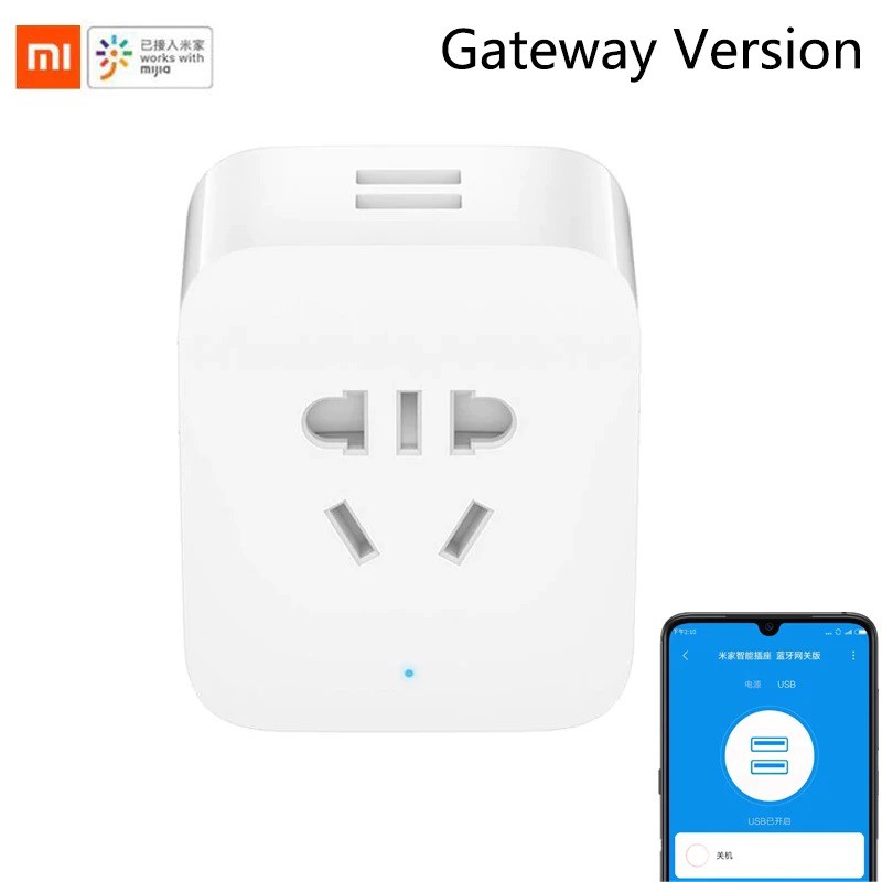Ổ cắm điện Xiaomi Mijia Smart Socket phiên bản Wi-Fi Bluetooth Gateway