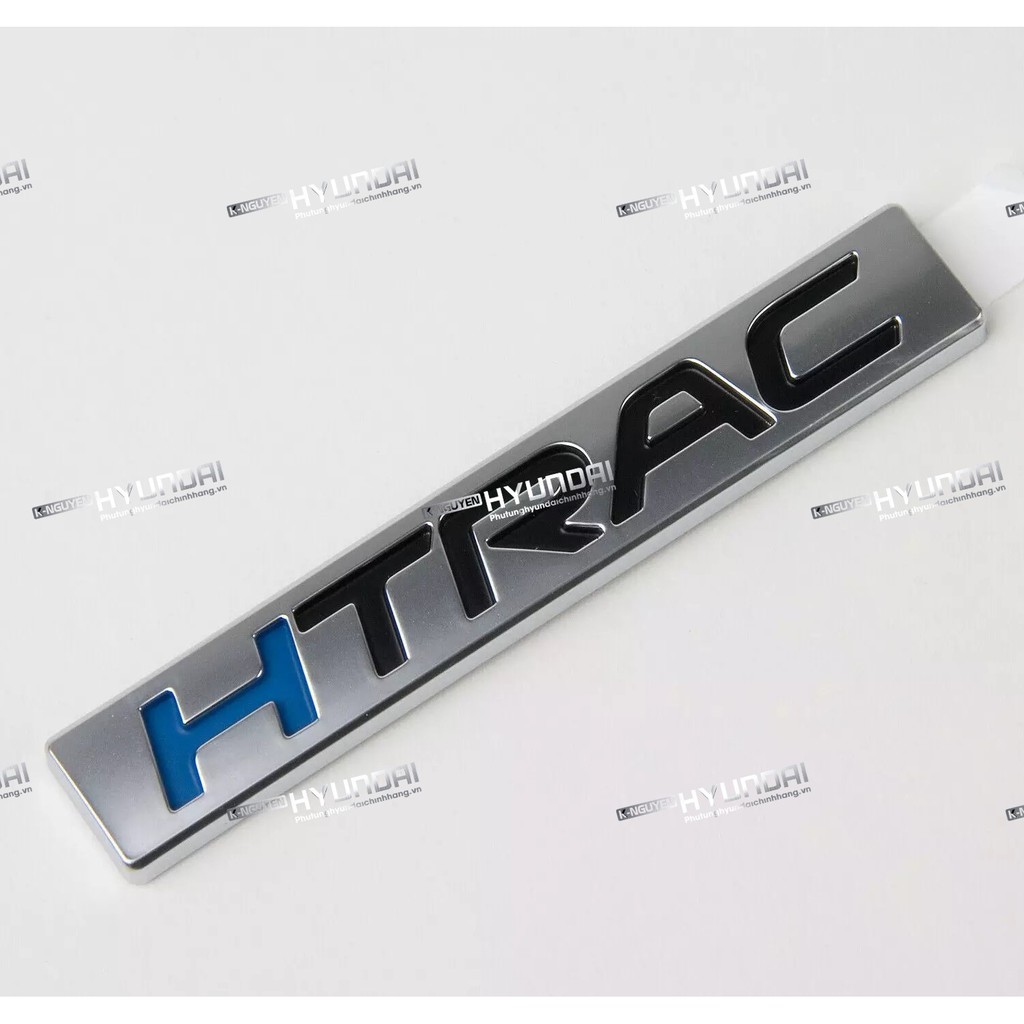 Logo chữ premium Santafe "HTRAC" Hyundai Santafe 2019 2020 2021