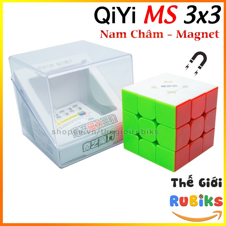 Rubik QiYi MS 3x3 Magnetic Có Nam Châm. Khối Lập Phương Rubic 3x3x3 3 Tầng Đồ Chơi Thông Minh