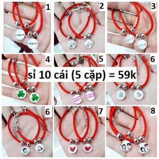 Sỉ vòng tay cặp : 10 cái ( 5 cặp ) = 59k [ Sỉ 100 vòng = 5k ]