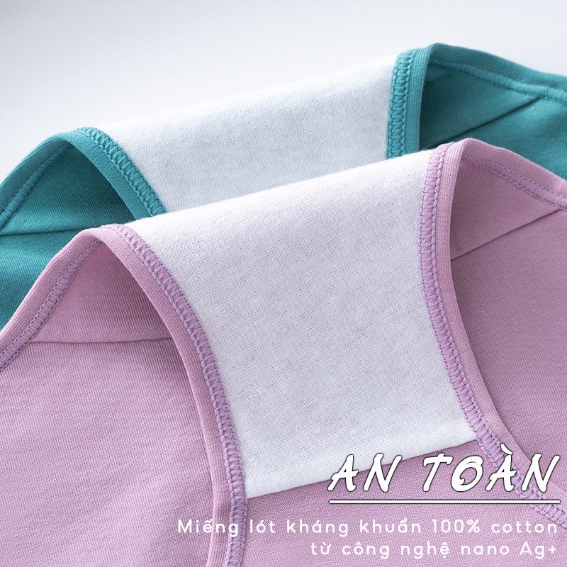 Quần lót nữ cotton cao cấp cạp su AMYRA đẹp thun lạnh không lộ viền đường may kháng khuẩn 7 màu basic bigsize  QL038