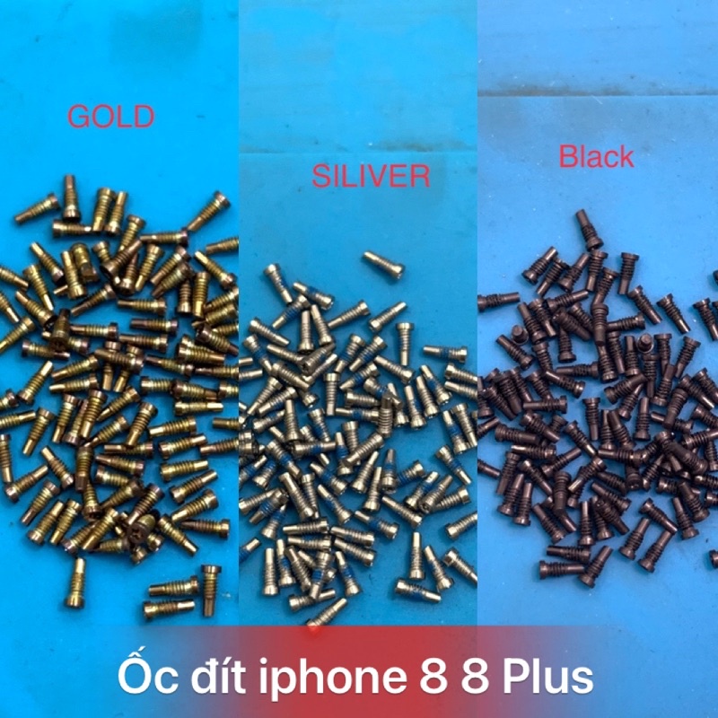 Combo 100 con ốc đít Iphone 8 8G màu đen/bạc