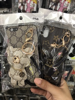 (3 mẫu) Ốp Thương hiệu gấu da IPHONE
