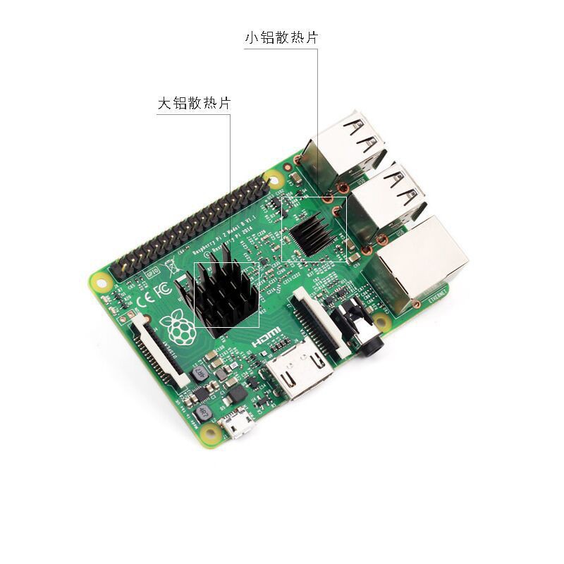 Bộ Phận Tản Nhiệt Bằng Đồng Cho Raspberry Pi 2 | BigBuy360 - bigbuy360.vn
