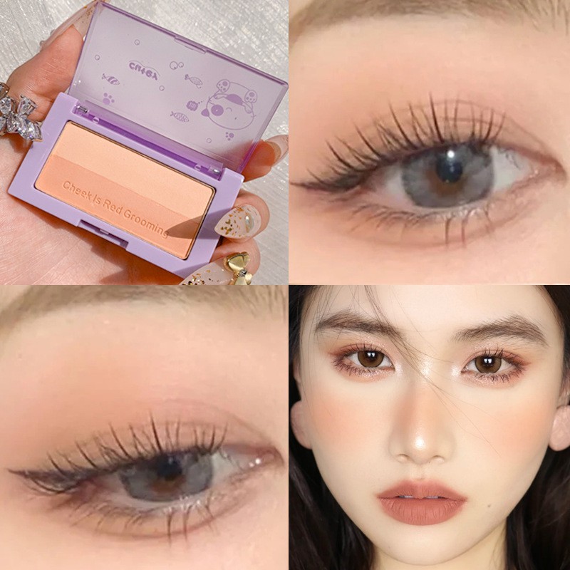 (Hàng Mới Về) Phấn Má Hồng XIXI Hai Tông Màu Trang Điểm Tự Nhiên má hồng mĩ phẩm nội địa trung | BigBuy360 - bigbuy360.vn
