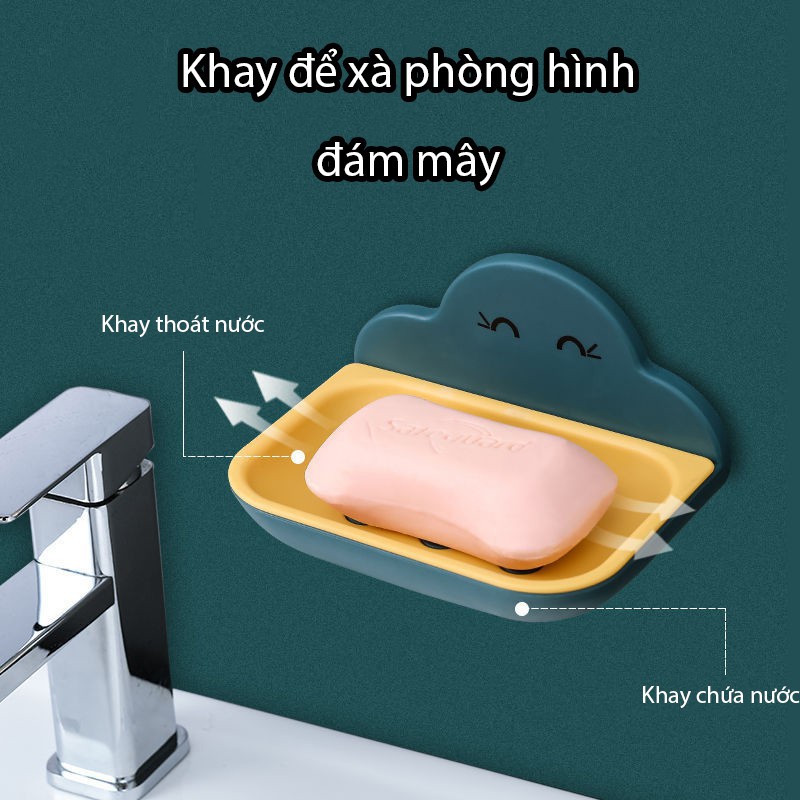 Hộp Để Xà Phòng Hình Đám Mây, Cá Heo Gắn Tường