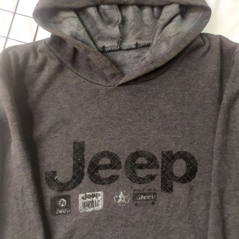 Áo hoodie 2hand hiệu Jeep chính hãng lót nhung