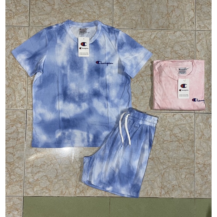 Set Bộ Champion Xuất Mát Mịn Mặc Nhà 2 Màu Size S L ( Có Sẵn )