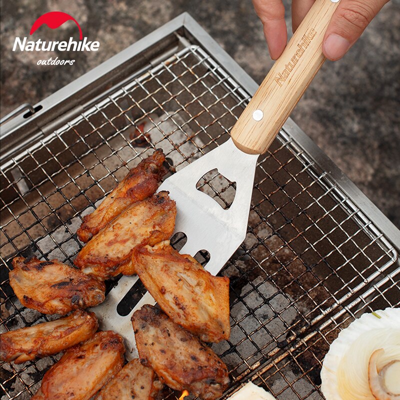 NATUREHIKE Bộ 4 Dụng Cụ Nướng Thịt Bbq Ngoài Trời Đa Năng