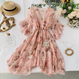 Đầm Voan 2 Lớp Tiểu Thư