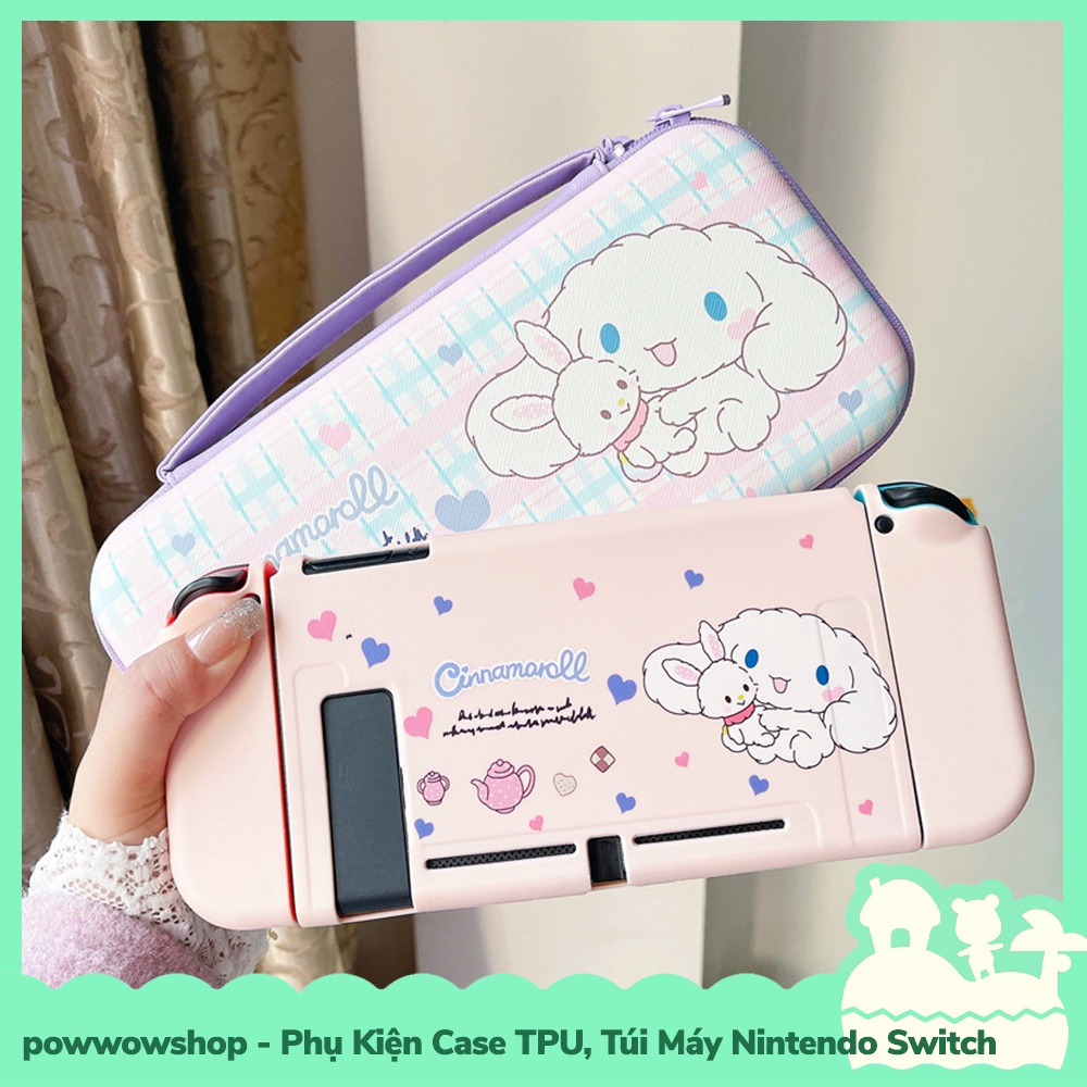 [Sẵn VN - Hỏa Tốc] Phụ Kiện Case Ốp TPU Dẻo, Túi Đựng Máy Cho Máy Game Cầm Tay Nintendo Switch Cinnamoroll Rabbit Doll