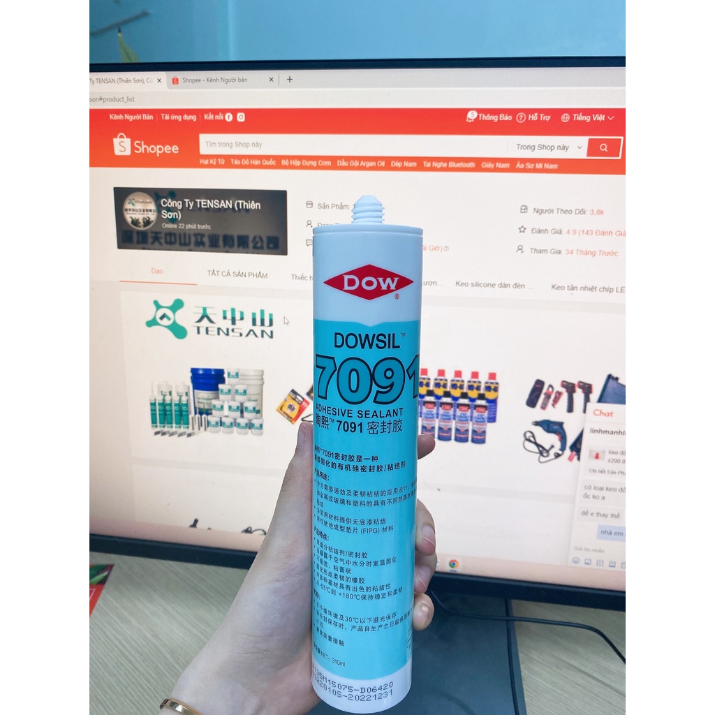 Keo DOWSIL 7091 Adhesive Sealant