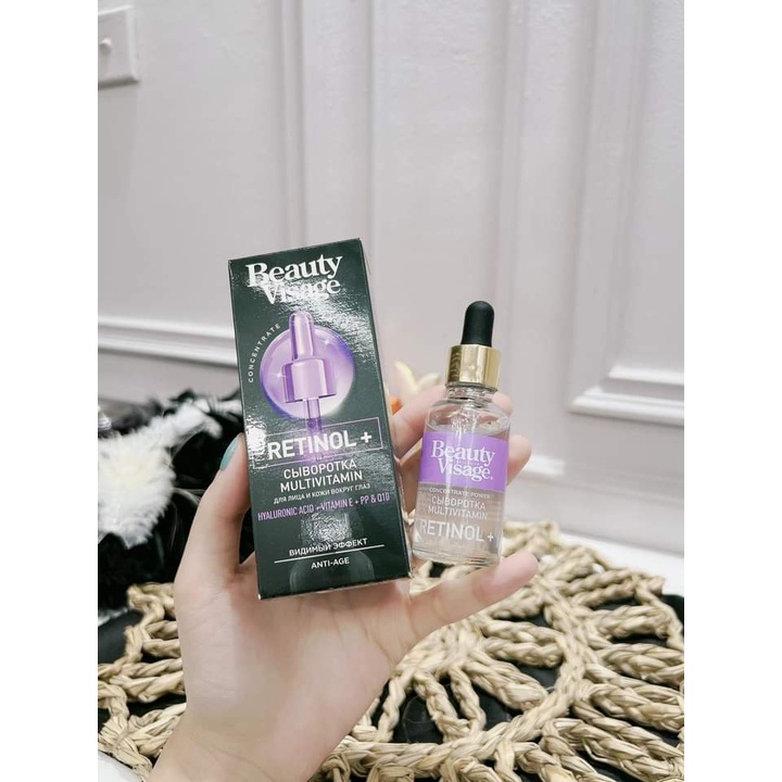 Serum trắng da Beauty Visage dưỡng trắng da mặt mờ thâm mụn mờ nám tàn nhang se khít lỗ chân lông. [ Tặng máy masage]