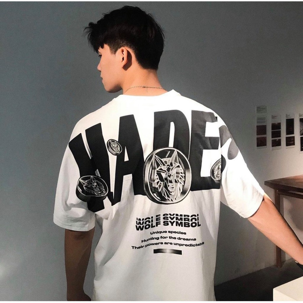 Áo thun tay lỡ HADES WOLF SYMBOY nam nữ unisex cotton phông rộng oversize - Gin Store
