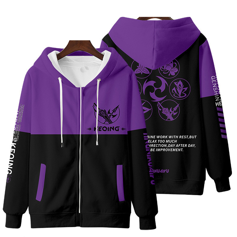 Áo hoodie in hình Anime Genshin Impact 3D có nón kiểu dáng thời trang cho nam nữ