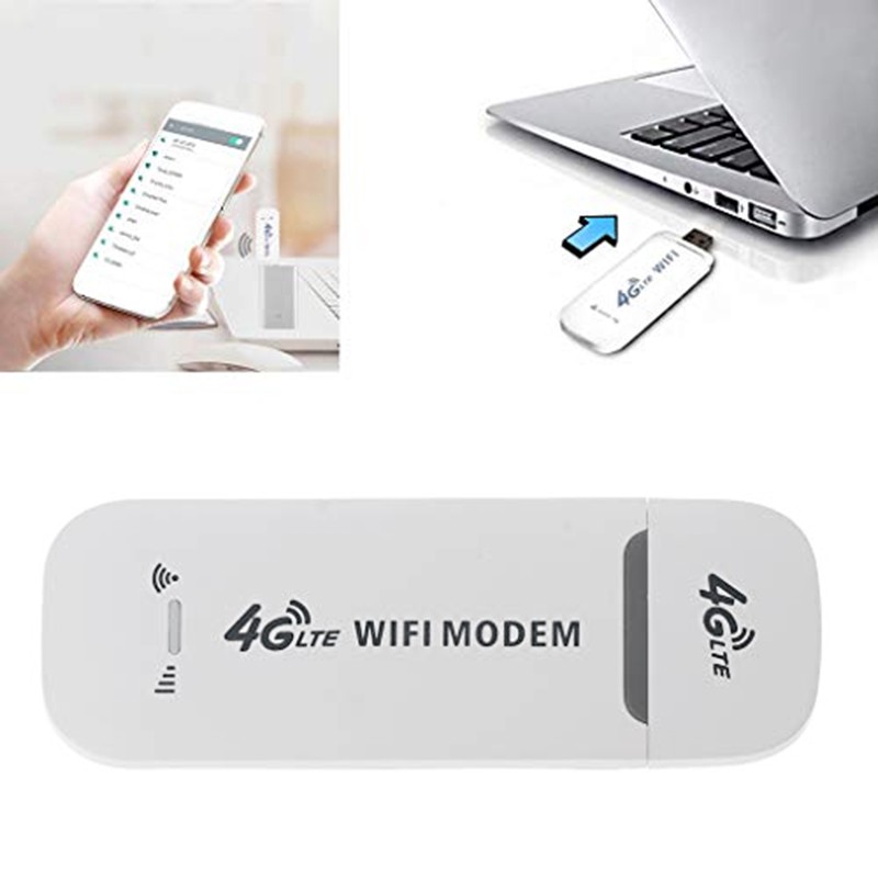 USB 4G LTE - Thiết bị phát sóng wifi từ sim Điện Thoại 3G/4G (3 in 1: Dcom 4G + Router Wifi + Access Point)