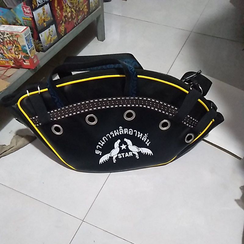 Giỏ da giỏ vải thái lan+bịt mỏ gà chọi gà nòi gà tre gà đá