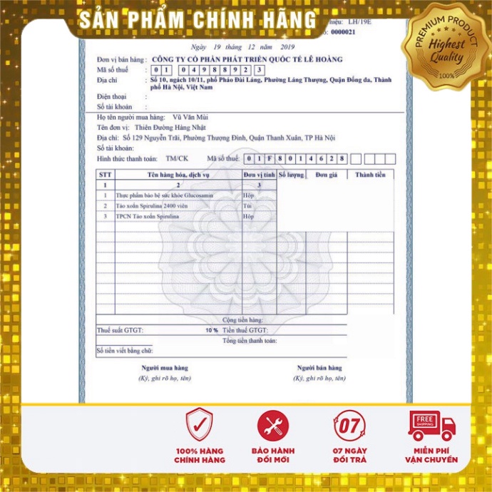 Date t10/2023 - Tảo Xoắn Spirulina Nhật Bản 2200 Viên