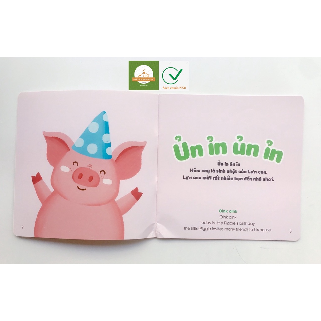 Sách - Ehon Âm Thanh - Song Ngữ Việt Anh Dành Cho Bé 0 - 6 Tuổi