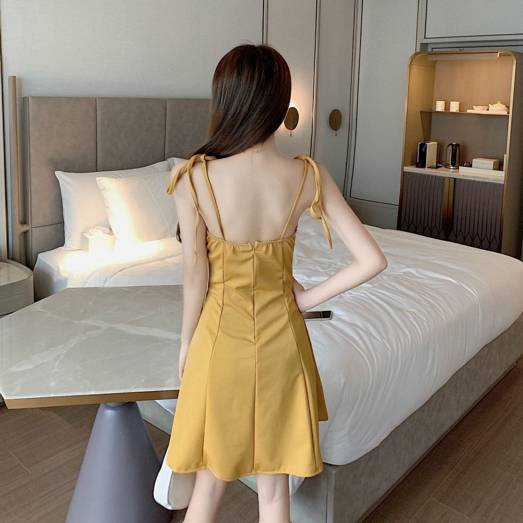 Đầm Ngắn Hai Dây Dáng Ôm Gợi Cảm Cho Nữ